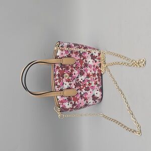 Nanette Lepore Floral Chain Micro Purse Mini Bag Long Strap